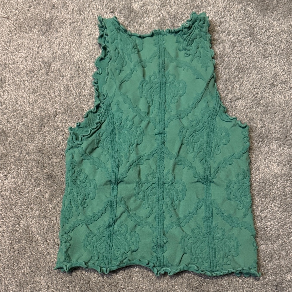 Free People Green Lace Tank Top - Picture 5 of 5